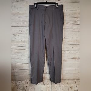 Brooks Brothers Dress pants men 33x32‎ gray plaid stretch Advantage Chino Clark